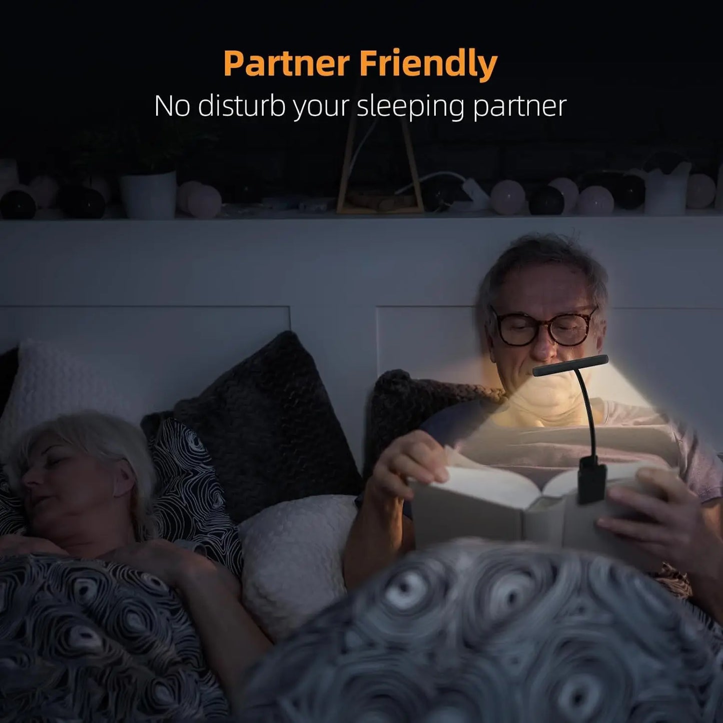 14Leds Book Light USB Rechargeable Reading Light Warm Cool White Daylight Portable Flexible Easy Clip Night Reading Lamp - PYJ IT Solutions Online Shop