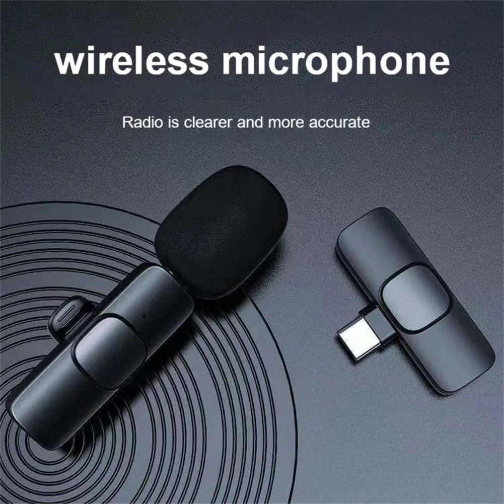 New Wireless Lavalier Microphone Professional Lapel Noise Reduction Wireless Lavalier Microphones For Video Recording Interview - PYJ IT Solutions Online Shop