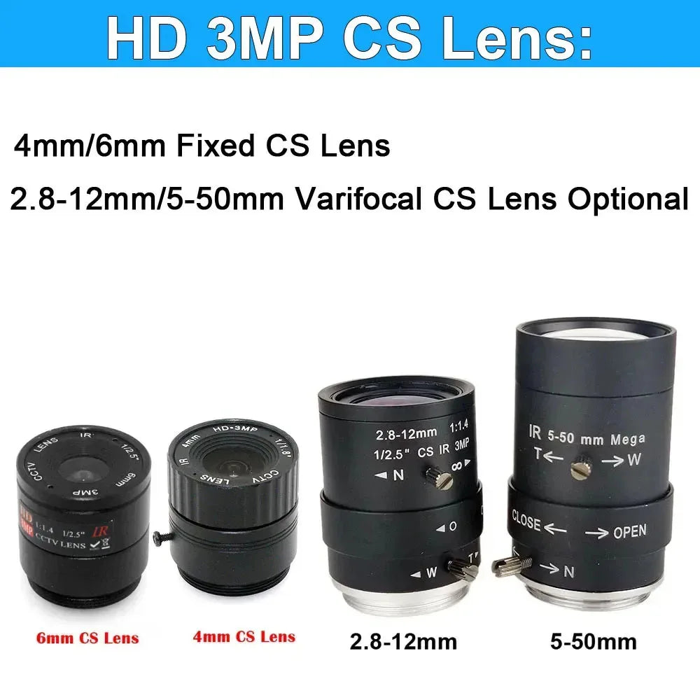 8MP 4K USB Webcam IMX415 With 5-50mm Varifocal CS Lens 2K 4MP F5253 Box Industrial Usb Camera OTG UVC Compatible Plug And Play - PYJ IT Solutions Online Shop
