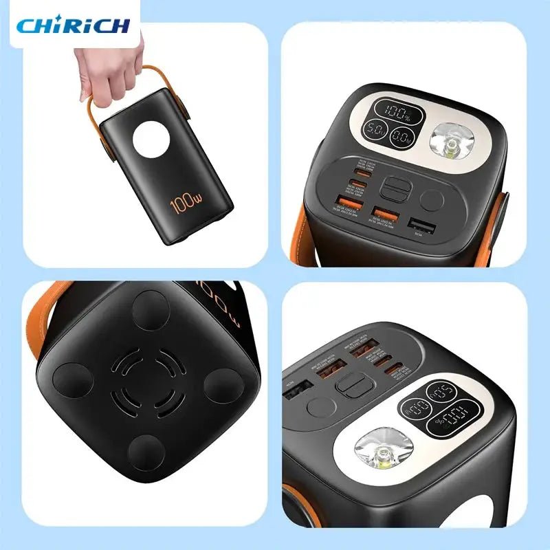 60000mAh PD100W Power Bank USB C Portable External Spare Battery Super Fast Charging Large Capacity Powerbank For Laptop iPhone - PYJ IT Solutions Online Shop
