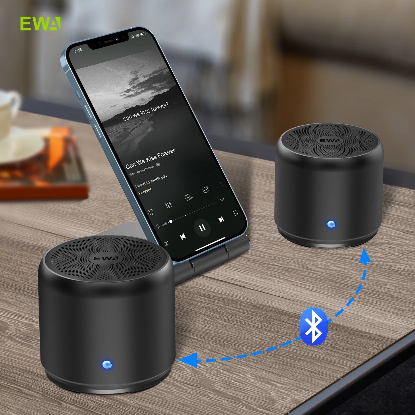 EWA A106Max Portable Bluetooth Waterproof Speaker 8W StormBox Blast Outdoor Wireless Speaker Dual Stereo Party Camping Speaker 1200 mAh 4H Playtime - PYJ IT Solutions Online Shop
