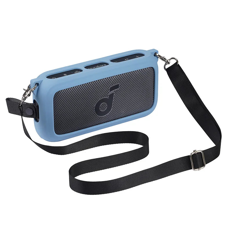 Newest Soft Silicone Outdoor Travel Case Cover With Shoulder Strap for Anker Soundcore Motion 300 Wireless Bluetooth Speaker - PYJ IT Solutions Online Shop