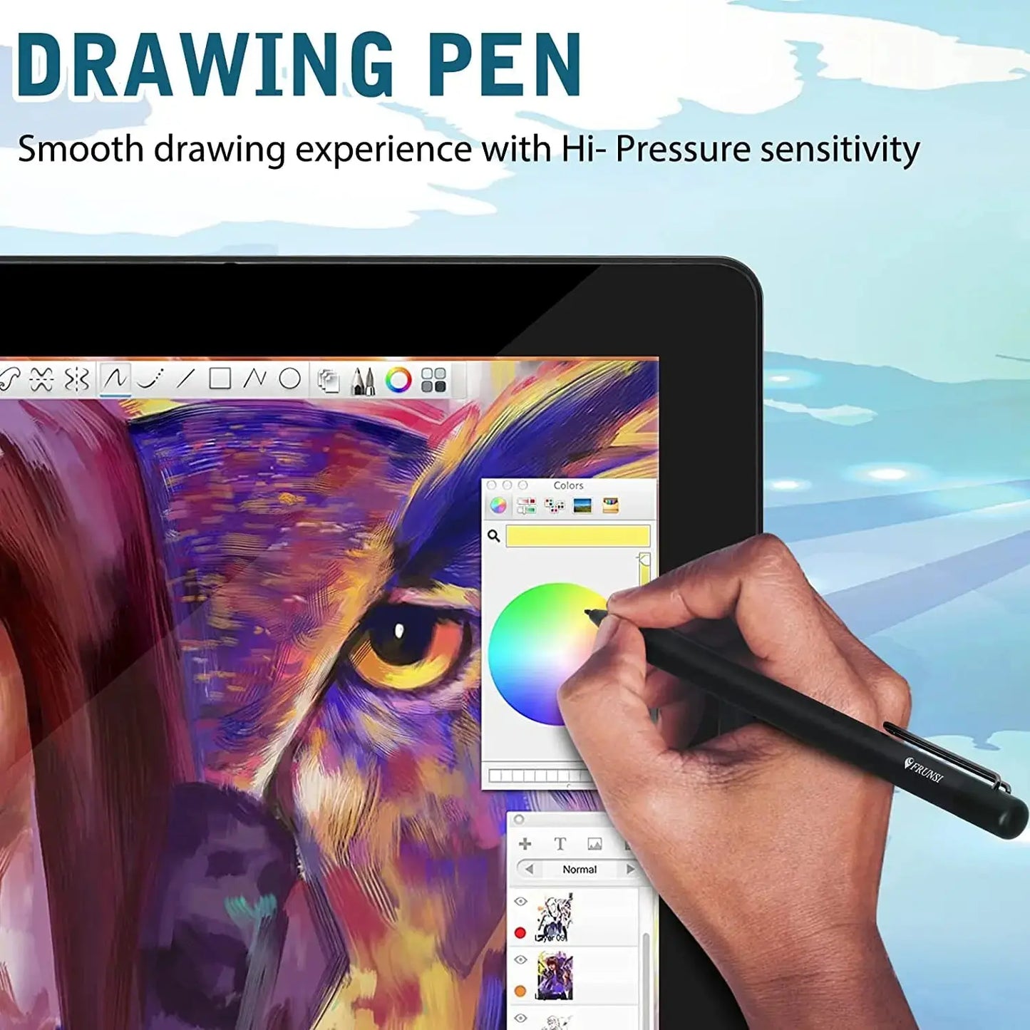 Frunsi Standalone Drawing Tablet Pad with Screen No Computer PC Needed Android 13 10 Inch IPS HD Monitor Display WIFI for Artist - PYJ IT Solutions Online Shop
