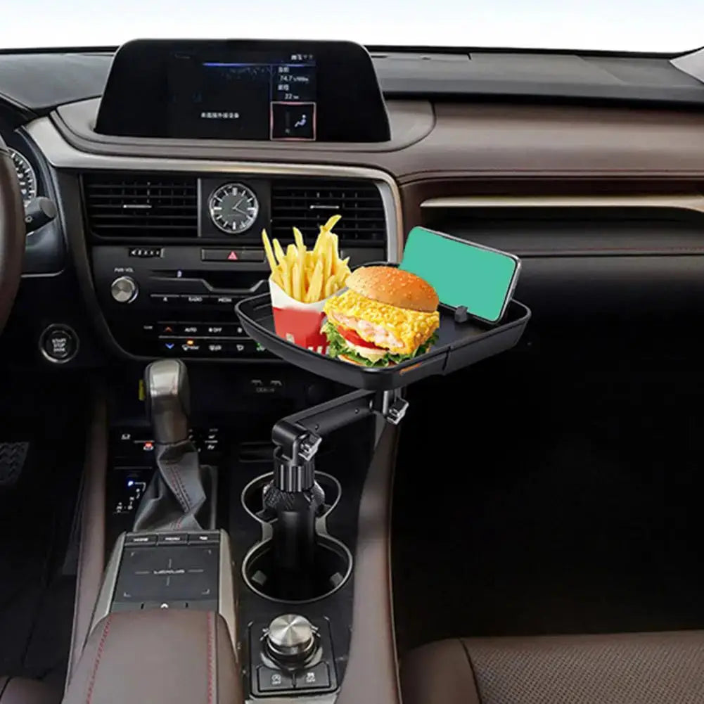 Portable Adjustable Car Cup Holder Tray Expanded Table Desk Car Cup Tray Universal Car Tray Table For Eating With Phone Hol S7U5 - PYJ IT Solutions Online Shop
