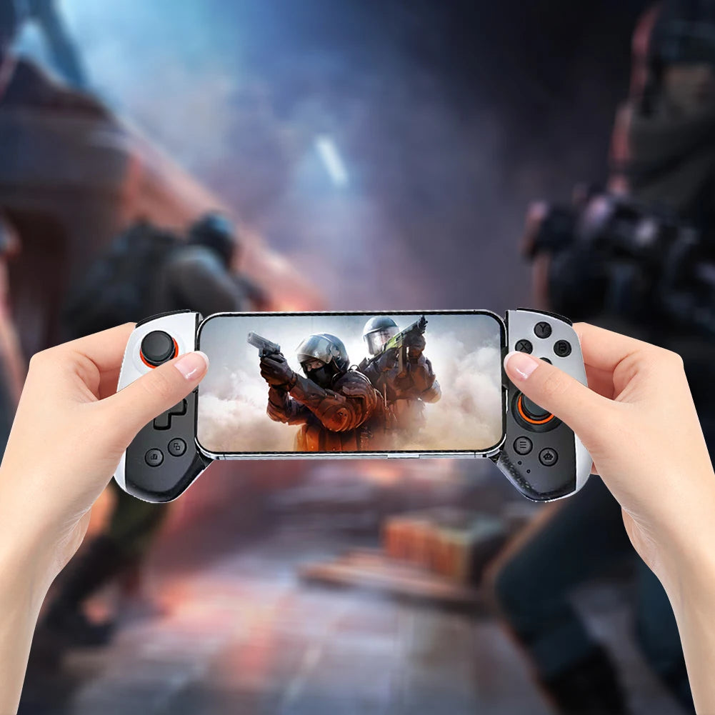 Cell Phone Gamepad Bluetooth-Compatible5.3 Macro Function Phone Game Controller for iPhone 15/14/13/iPad/iOS/Tablet/PC/Switch - PYJ IT Solutions Online Shop