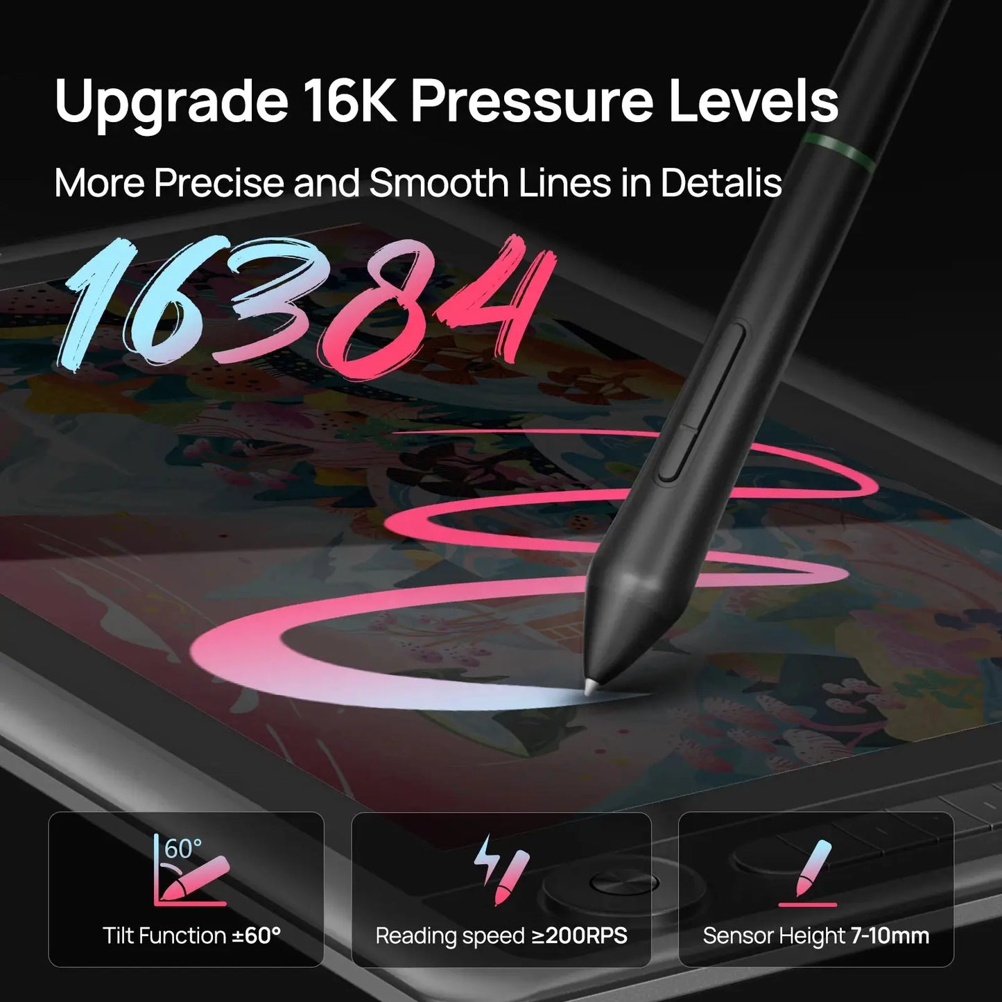 Parblo Coast12 Pro Gen2 Drawing Tablet, Graphic Monitor with 8192 Levels Pressure Tilt Support for Design and Drawing - PYJ IT Solutions Online Shop