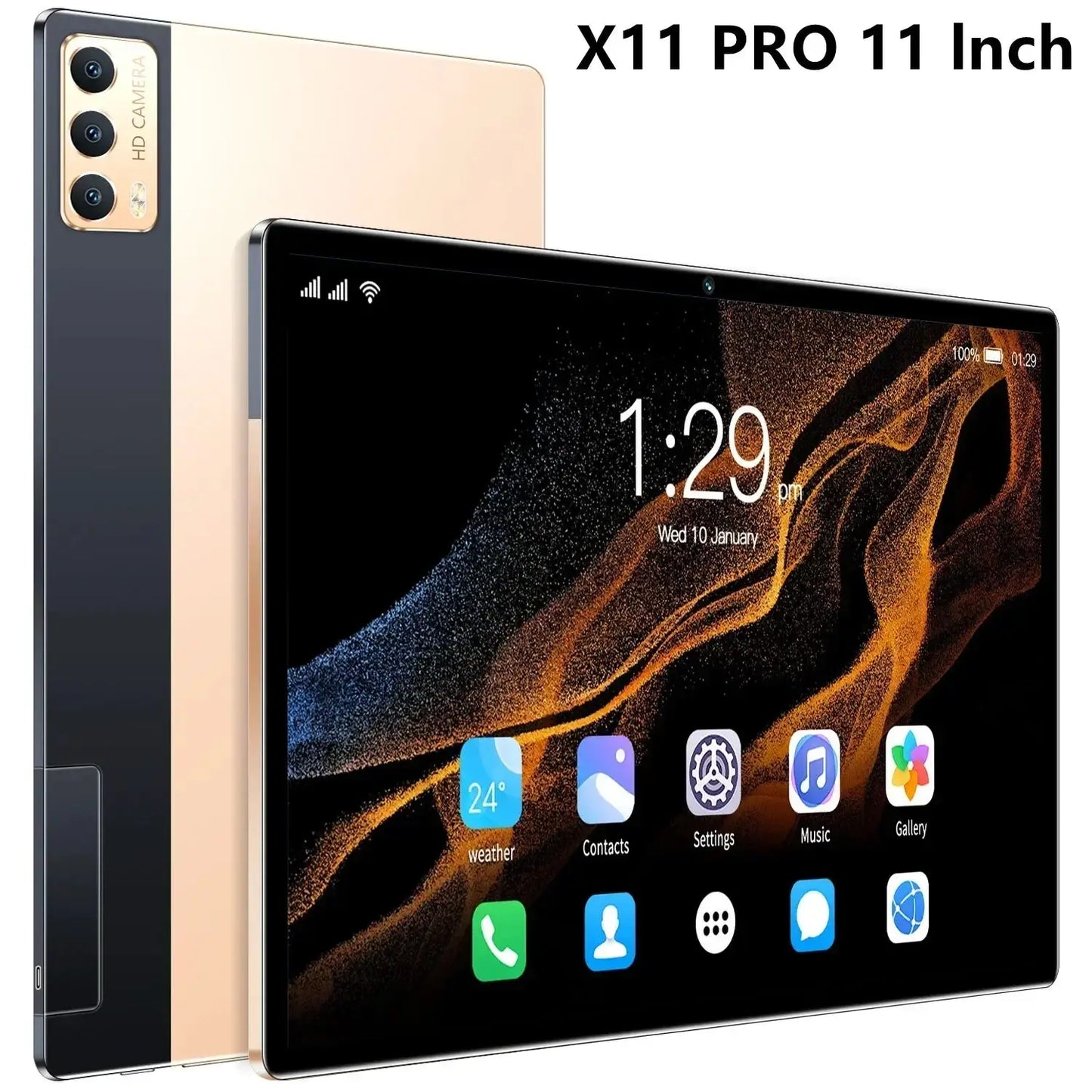 2024 Tablet Android 12 Brand New 11 inch 16GB RAM 1TB ROM 24MP+48MP 8000mAh 10Core Dual 5G LTE Phone Call Bluetooth WiFi Tablet - PYJ IT Solutions Online Shop