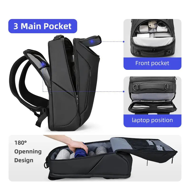 MARK RYDEN 17 inch Laptop Backpack For Men Travel Spacious Backpack Commuting COMPACTO PRO - PYJ IT Solutions Online Shop
