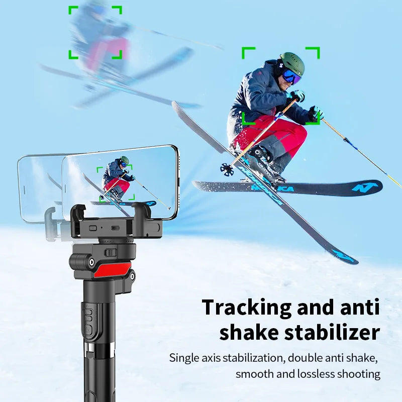 FANGTUOSI AI face tracking Tripod for Smartphone Stabilizer 360 Auto Rotation Follow Gimbal with Remote Selfie tripod For Vlog - PYJ IT Solutions Online Shop