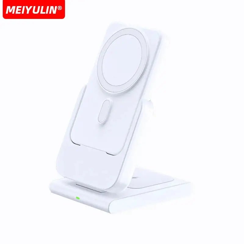 10000mAh Magnetic Power Bank 3 in 1 Wireless Fast Charger Stand External Auxiliary Battery For Magsafe iPhone Apple Watch - PYJ IT Solutions Online Shop