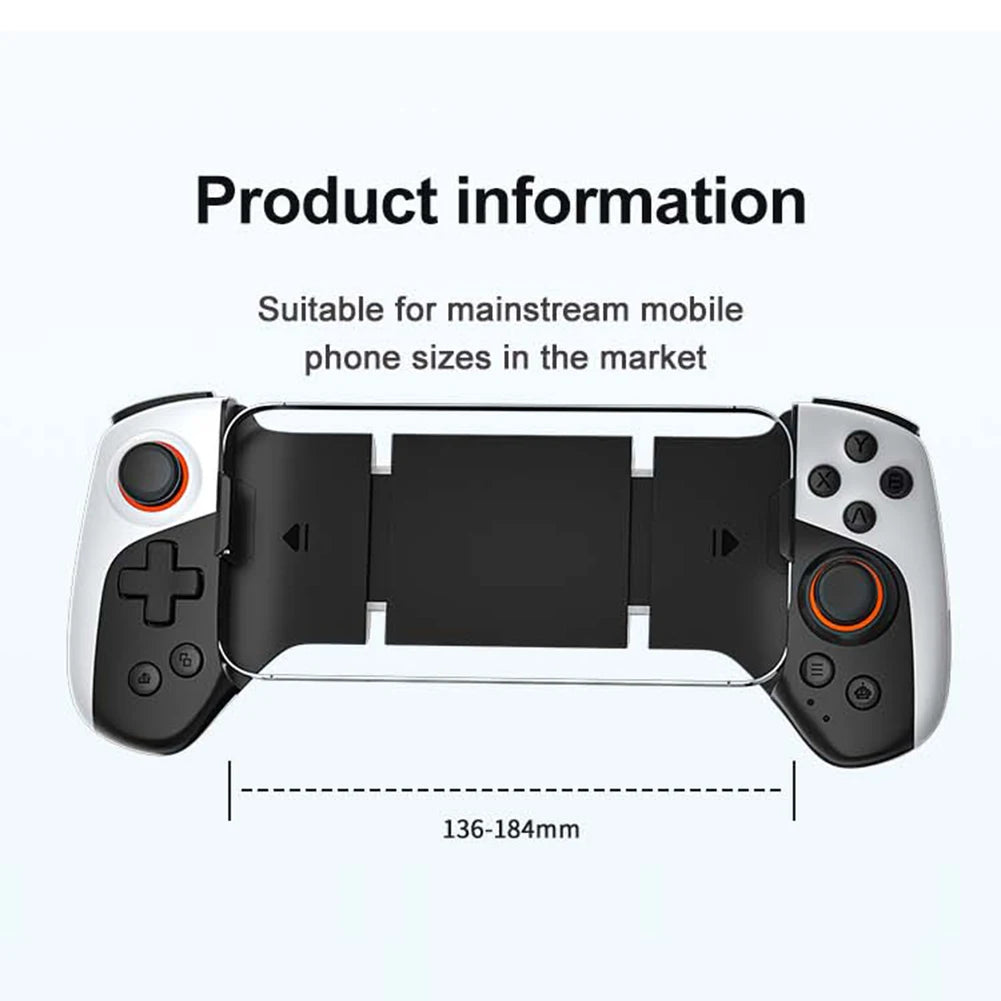 Cell Phone Gamepad Bluetooth-Compatible5.3 Macro Function Phone Game Controller for iPhone 15/14/13/iPad/iOS/Tablet/PC/Switch - PYJ IT Solutions Online Shop