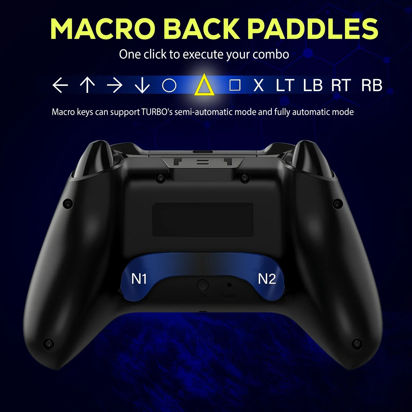 QRD Spark N5 Bluetooth Gamepad Controller Symmetrical Rocker Ergonomic PS4 IOS Android Long Battery Life Gaming Accessories gift - PYJ IT Solutions Online Shop