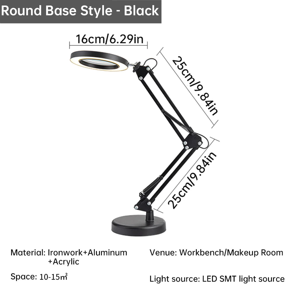 Magnifier LED Lamp: LED Fill Light Magnifier for Reading, Welding, Phone Repair & Precision Tools - PYJ IT Solutions Online Shop