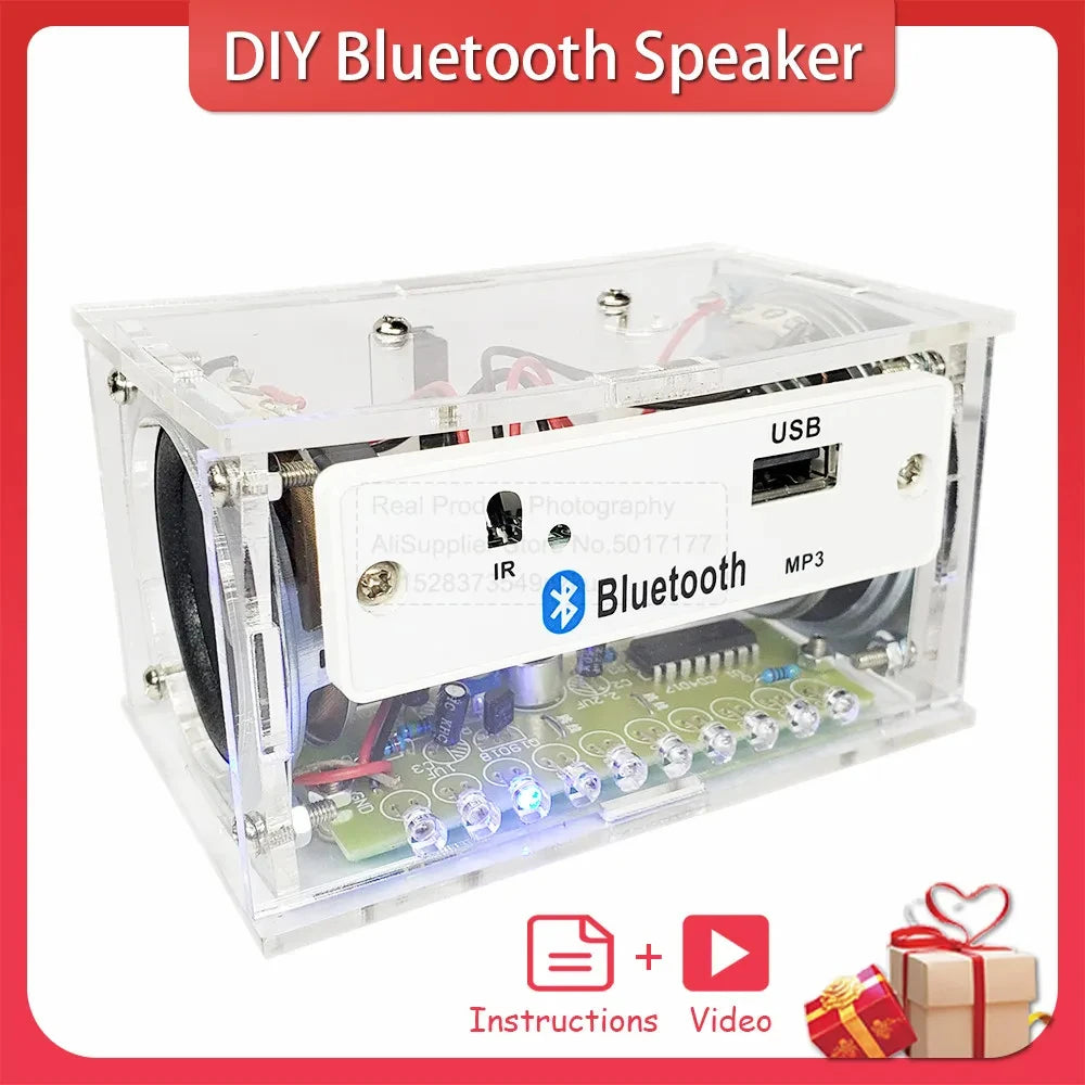 Electronics DIY Soldering Project Practice Solder Assembly DIY Electronic Kit Component DIY Bluetooth Speaker Kit 2*3W Speakers - PYJ IT Solutions Online Shop
