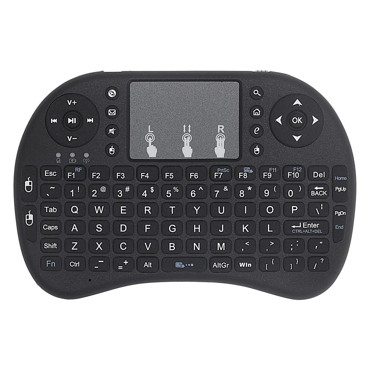 Backlit Mini Wireless Keyboard Spanish French Azerty Russian Portuguese Brazil Language Air Mouse With Touchpad N RGB PC TV Box - PYJ IT Solutions Online Shop