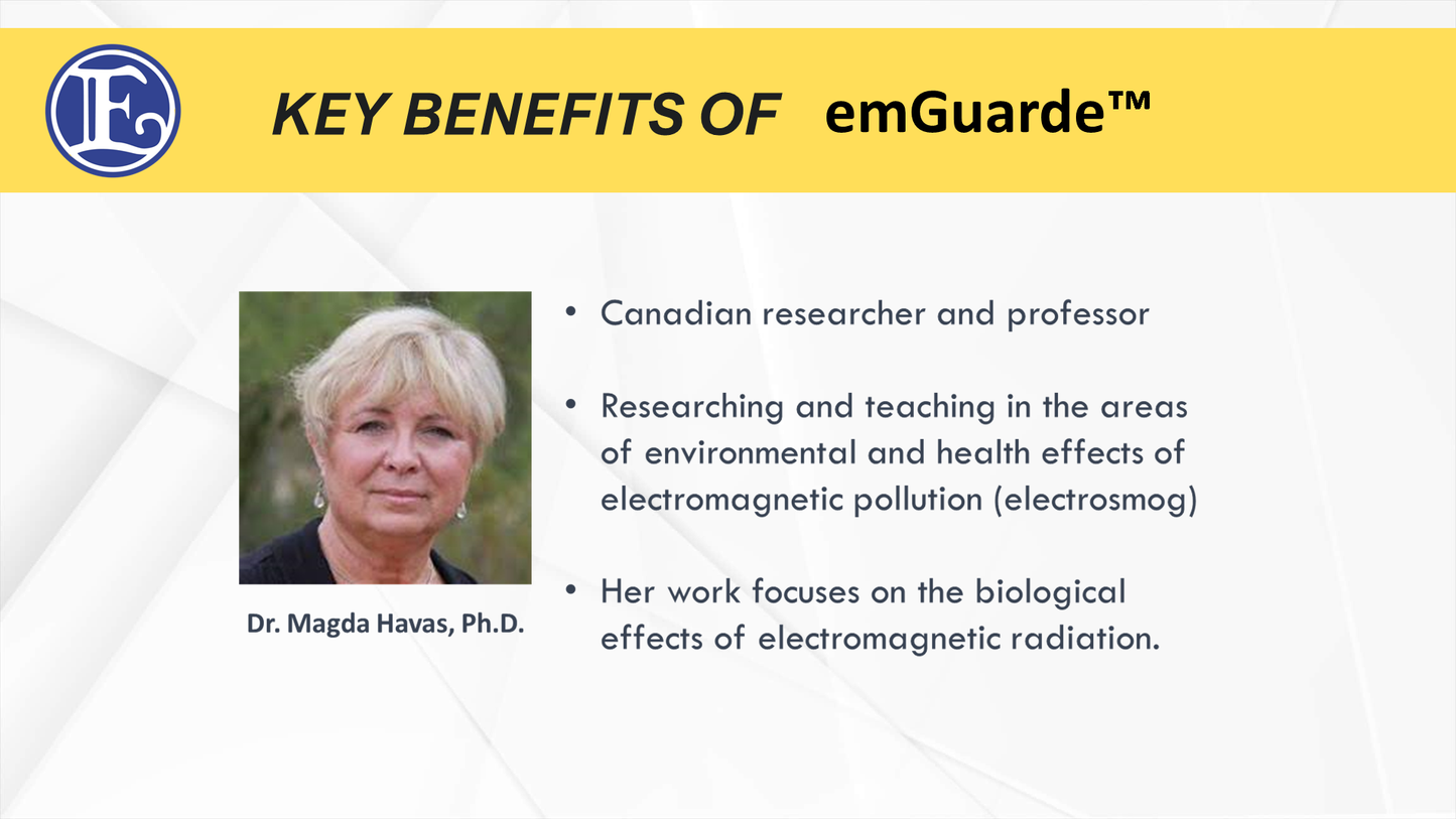emGuarde - Patented ElectroMagnetic Field (EMF) Harmonizer to Protect Your Health