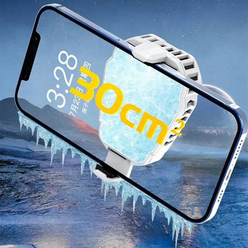 Universal ABS Mobile Phone Semiconductor Back-Clip Cool Fan