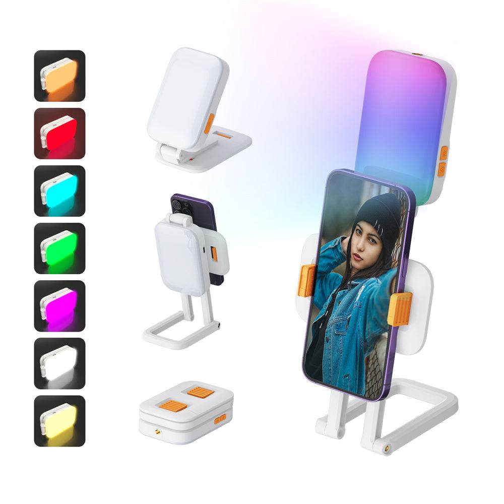 a cell phone holder with a picture of a girl on it