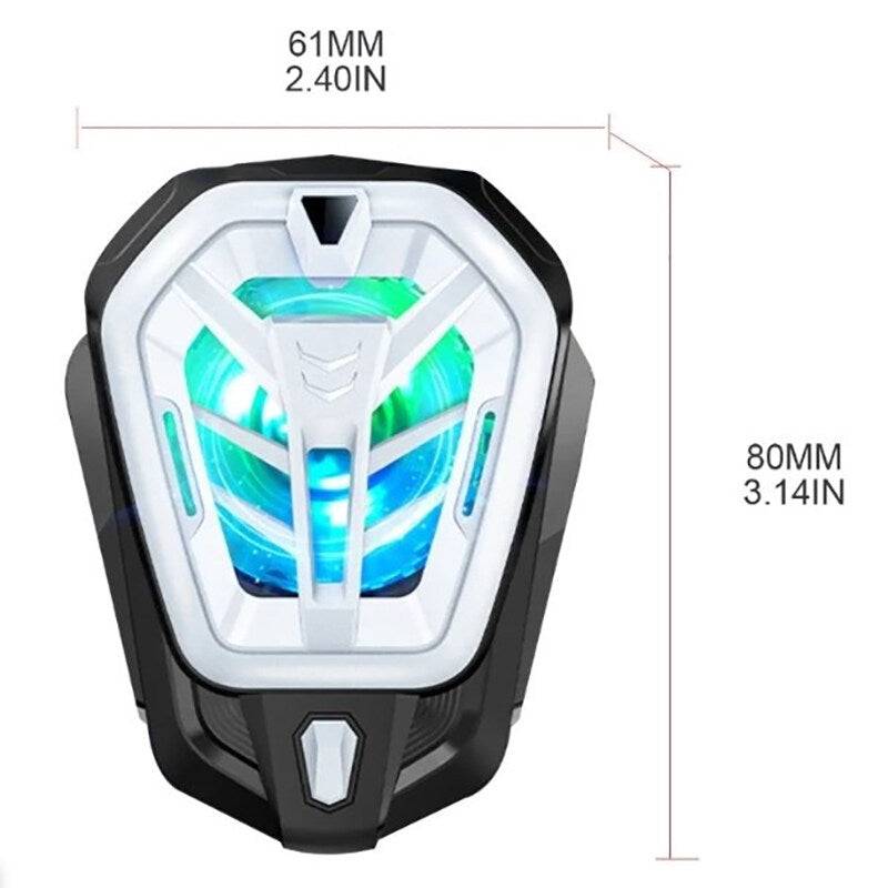Universal ABS Mobile Phone Semiconductor Back-Clip Cool Fan