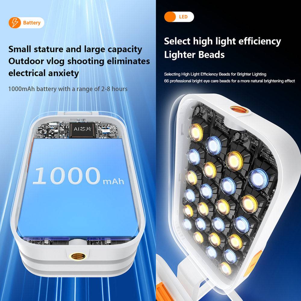 a close up of a cell phone with a light on it