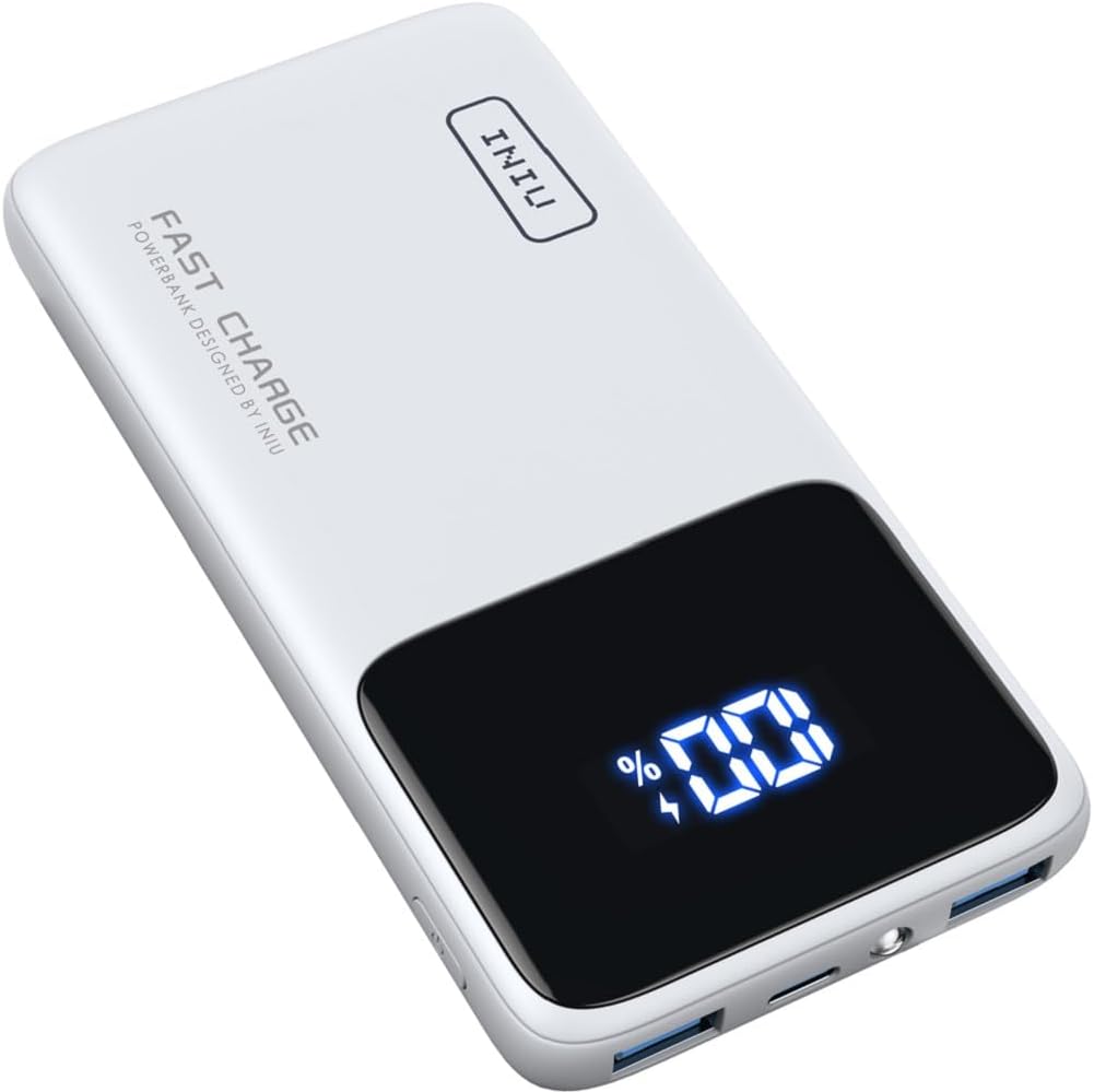 INIU 22.5W Power Bank, 10000mAh Slim USB C Portable Charger Fast Charging PD3.0 QC4.0, LED Display Battery Pack Portable for iPhone 15 14 13 12 Pro Max Samsung S22 Google LG Xiaomi AirPods Switch iPad - PYJ IT Solutions Online Shop