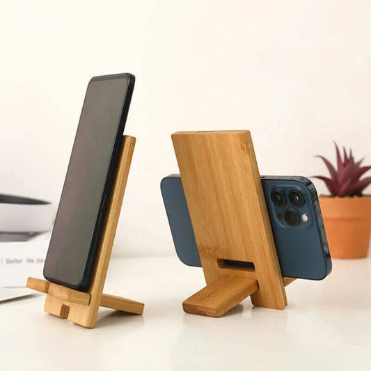 Creative and Minimalist Wooden Phone Stand Desktop Office - PYJ IT Solutions Online Shop