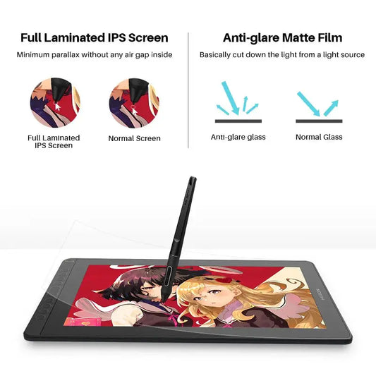 HUION Kamvas 16 2021 Graphics Tablets Monitor with Screen 15.6 Inch Drawing Display Digital Tablet for Android Device PC Win Mac - PYJ IT Solutions Online Shop