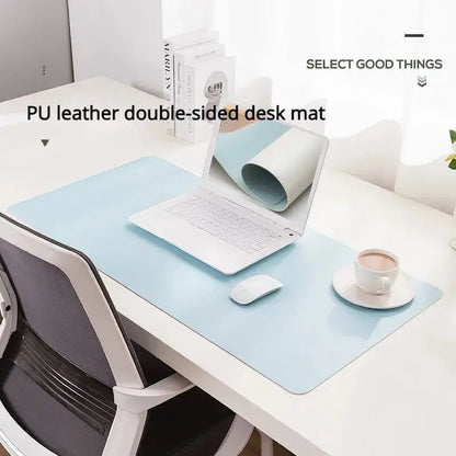 1 Pcs Large Size 60*40cm Leather Mouse Pad Oversized Computer Keyboard Antislip Desk Pad Waterproof Non - slip Two - sided Desk Pad - PYJ IT Solutions Online Shop