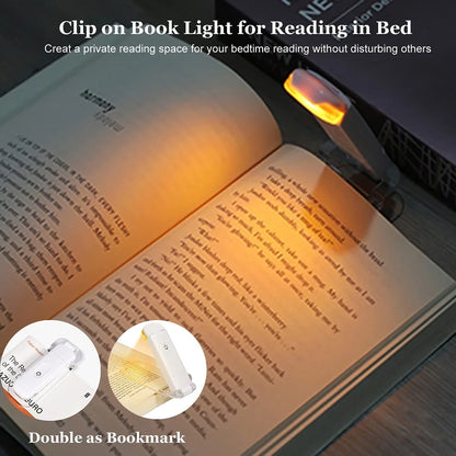 LED USB Rechargeable Book Light Reading Light Eye Protection Night Light Portable Clip Desk Light Bookmark Read Light Night Lamp - PYJ IT Solutions Online Shop