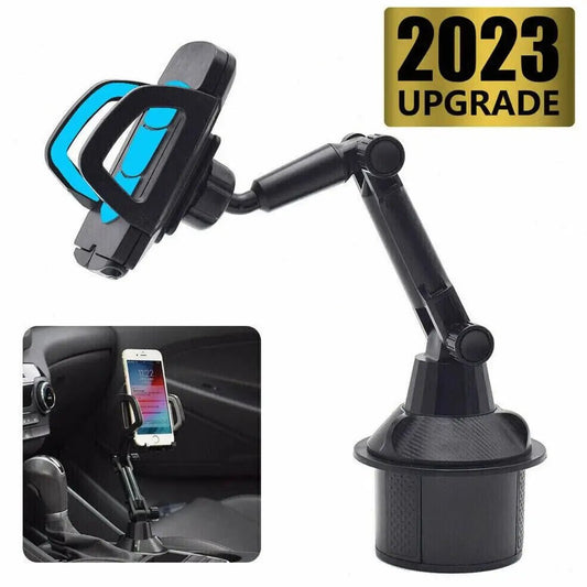 Car Cup Holder Phone Mount With Expandable Base Rotatable Height Adjustable Phone Clamp SUV Truck Automobile Accessories - PYJ IT Solutions Online Shop