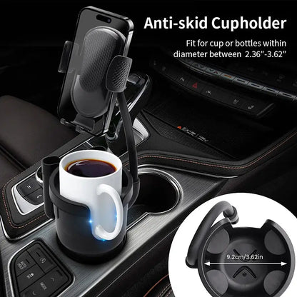 Car Cup Holder Expander Multifunction Support Adapter For Auto Interior Drink Organizer Storage Accessories With Phone Holder - PYJ IT Solutions Online Shop