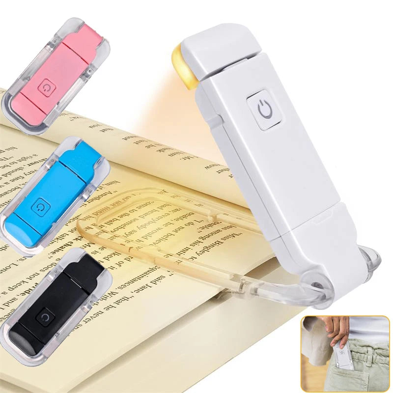 LED USB Rechargeable Book Light Reading Light Eye Protection Night Light Portable Clip Desk Light Bookmark Read Light Night Lamp - PYJ IT Solutions Online Shop