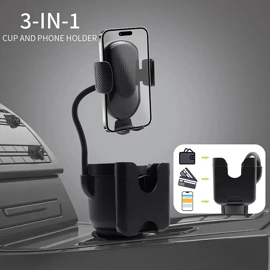 Car Cup Holder Expander Multifunction Support Adapter For Auto Interior Drink Organizer Storage Accessories With Phone Holder - PYJ IT Solutions Online Shop