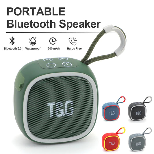 Outdoor Bicycle Riding TG659 Portable Bluetooth Speaker TWS Wireless Mini Bass FM Radio Soundbar Boombox Waterproof Loudspeaker - PYJ IT Solutions Online Shop