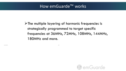 emGuarde - Patented ElectroMagnetic Field (EMF) Harmonizer to Protect Your Health