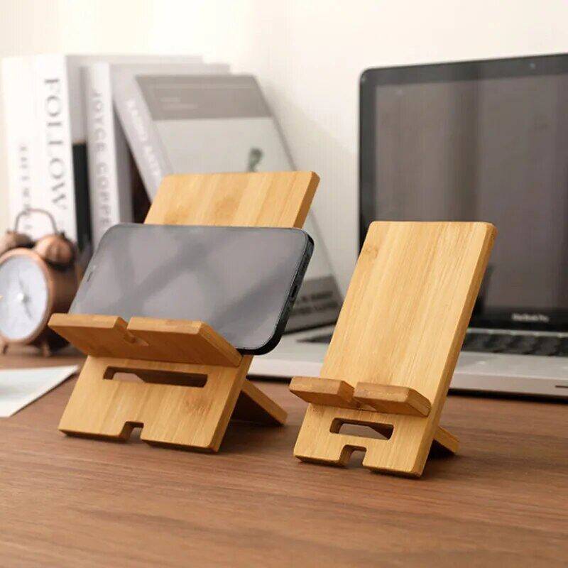 Creative and Minimalist Wooden Phone Stand Desktop Office - PYJ IT Solutions Online Shop