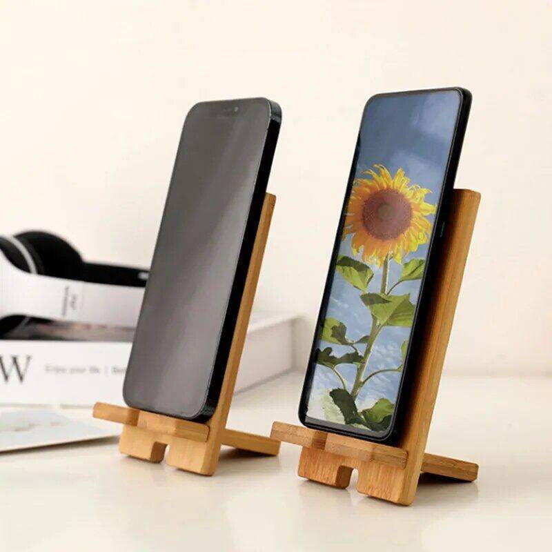 Creative and Minimalist Wooden Phone Stand Desktop Office - PYJ IT Solutions Online Shop